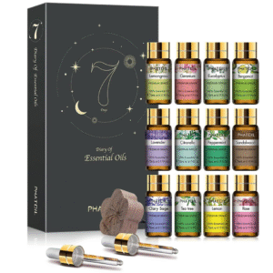 coffret phatoil huiles essentielles elegance sensorielle 12x5ml main